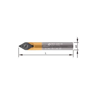 Nine9 Engraving Tool 30°,45°,60° - Radius Angled Form & Radius